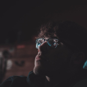 man-in-black-framed-eyeglasses